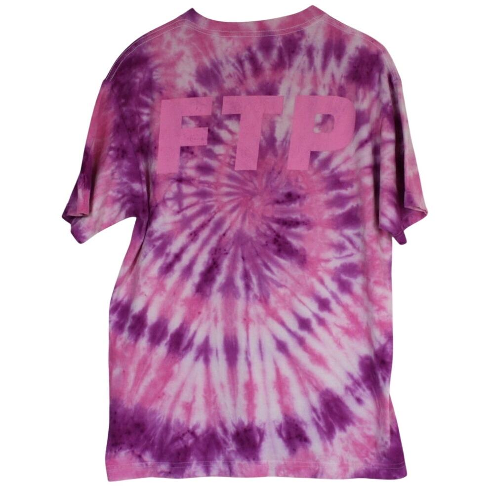 FTP Breast Cancer Awareness Tee Custom Tie Dye Shirt Mens M Pink
